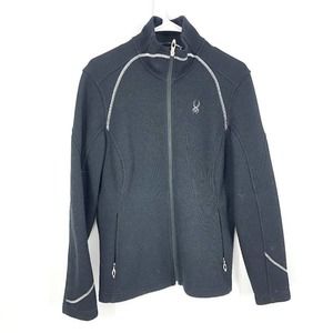 Spyder Core Sweater Knit Full Zip Jacket Sz Large